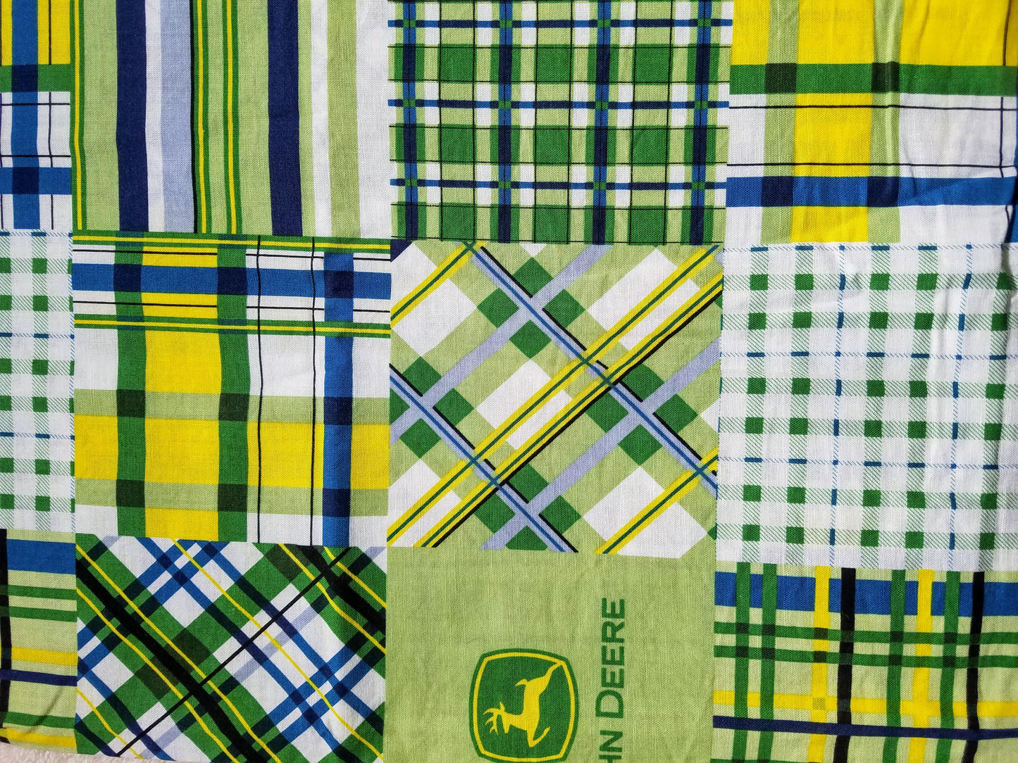 Clip on Dog Bandana With Buckle Pet Cat Bandanna Scarf Blue Green Yellow Gingham Farmer Plaid Check Summer Handmade to Order