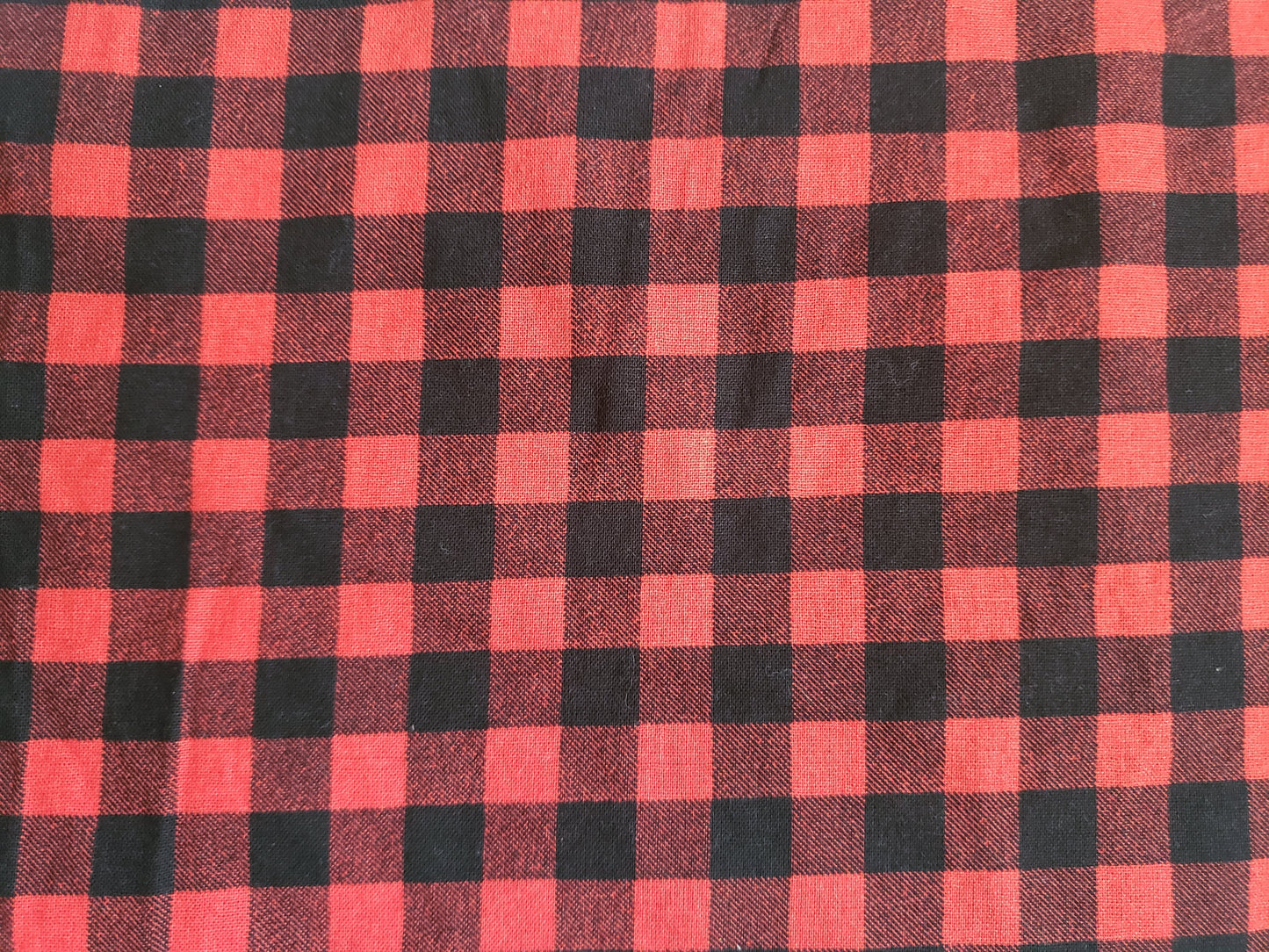 Clip on Dog Bandana With Buckle Pet Cat Bandanna Red Black Mini Buffalo Plaid Check Gingham Handmade to Order