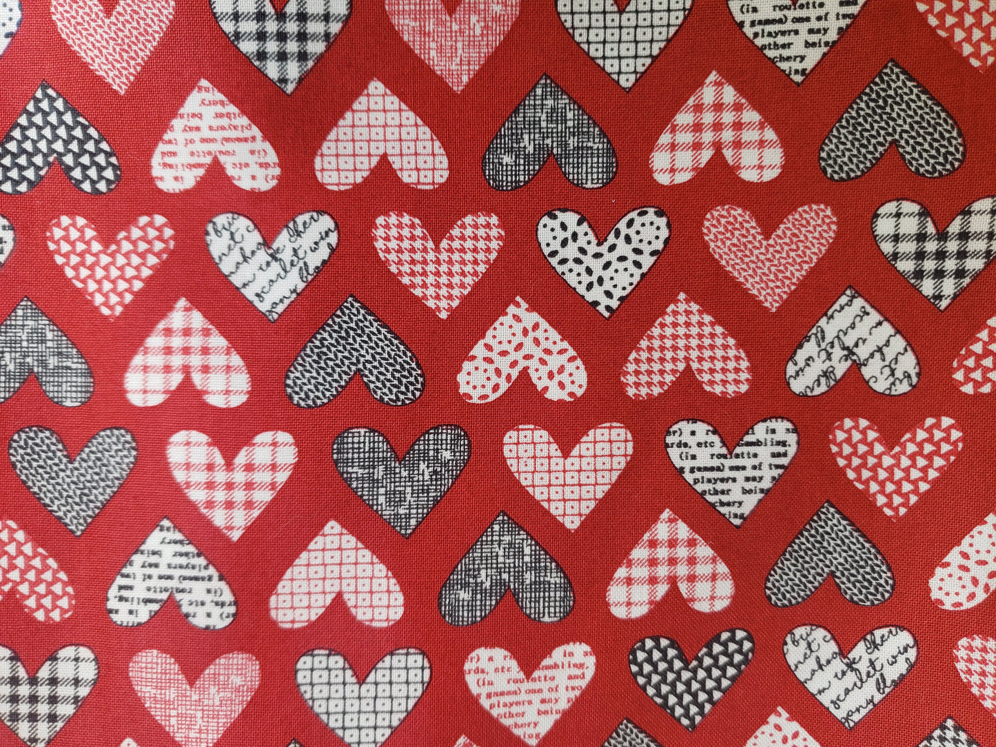Red Hearts Valentine's Day Love Clip on Dog Bandana With Buckle Pet Cat Bandanna Handmade to Order