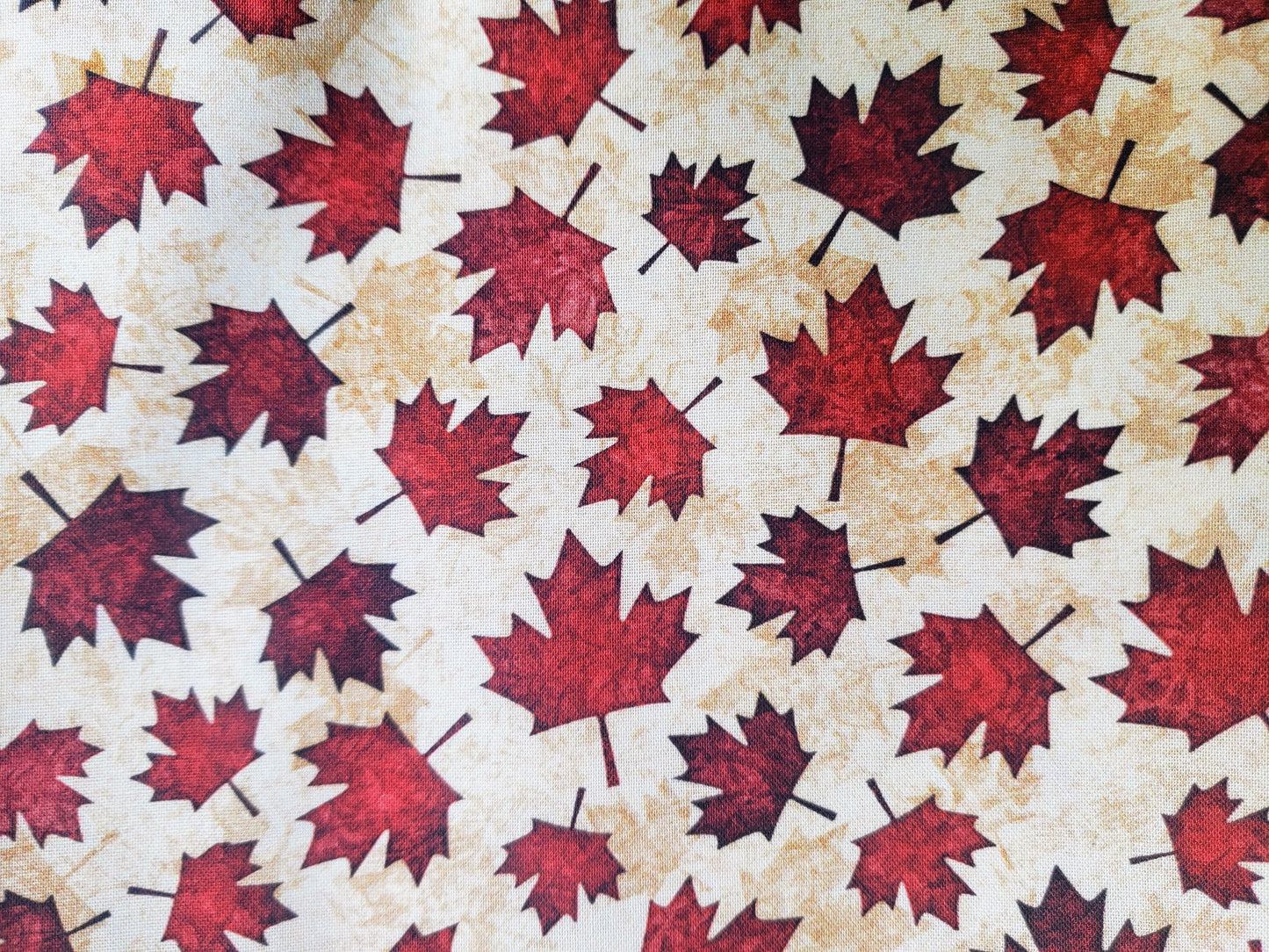 Red Maple Leaves Canadian Canadien Fall Autumn Harvest Clip on Dog Bandana With Buckle Pet Cat Bandanna Handmade to O
