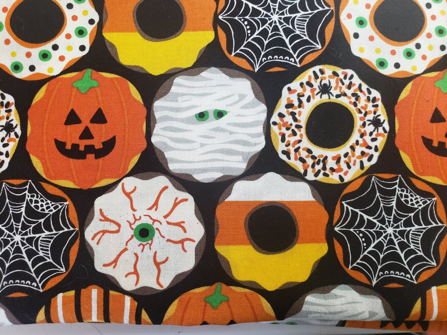 Spooky Cookies Halloween Fall Thanksgiving Autumn Clip on Dog Bandana With Buckle Pet Cat Bandanna Handmade to Order