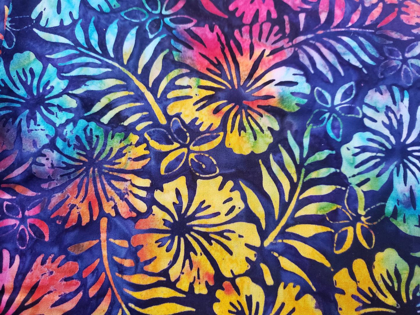 Clip on Dog Bandana With Buckle Pet Cat Bandanna Scarf Blue Hawaiian Floral Hibiscus Plumeria Palms Handmade to Order