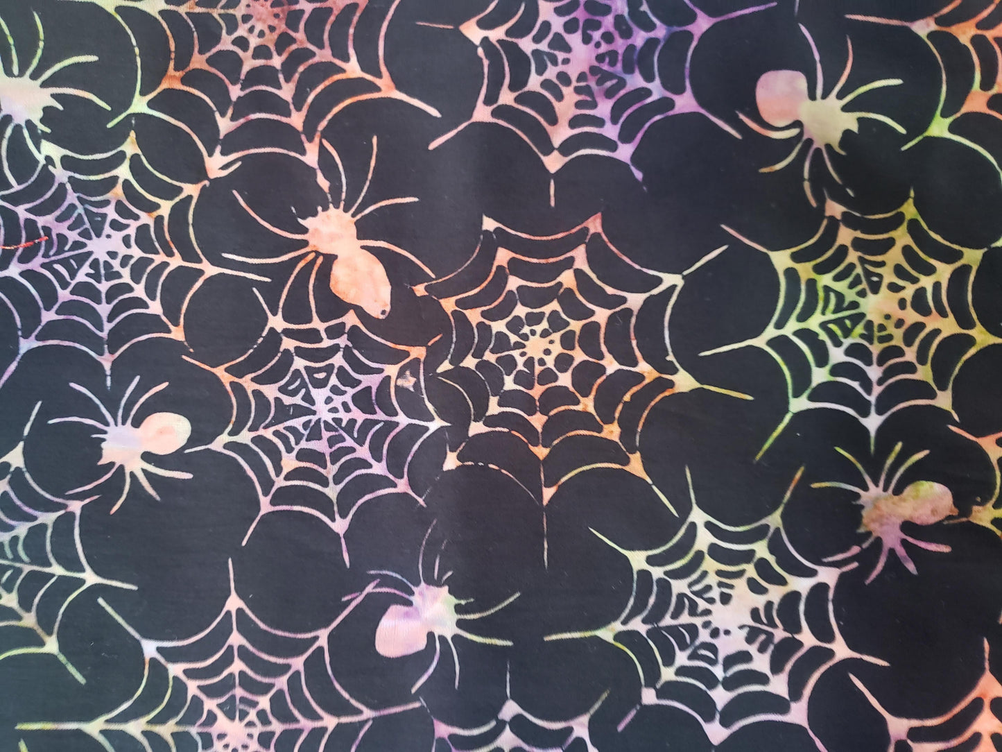 Spiders Webs Colorful Halloween Fall Autumn Clip on Dog Bandana With Buckle Pet Cat Bandanna Handmade to Order