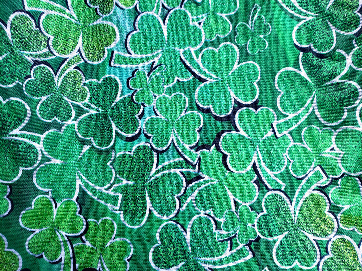 Lucky Shamrocks St Patrick's Day Clip on Dog Bandana With Buckle Pet Cat Bandanna Handmade to Order