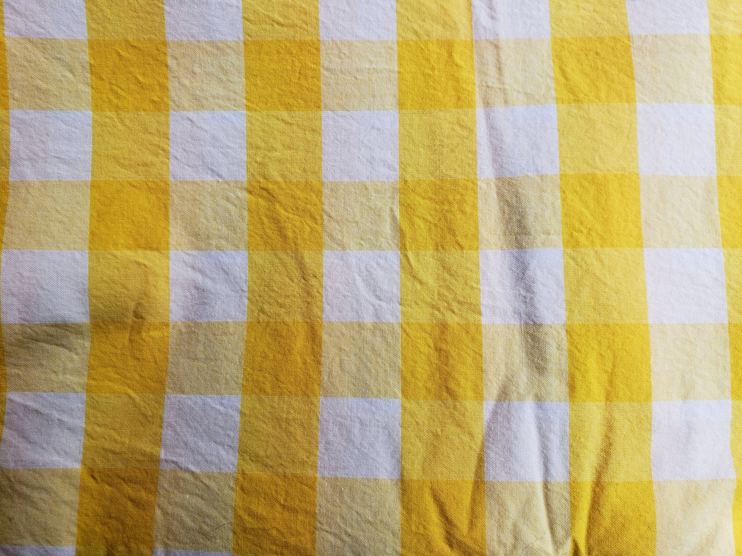 Clip on Dog Bandana With Buckle Pet Cat Bandanna Scarf Lemon Bright Yellow White Buffalo Plaid Check Handmade