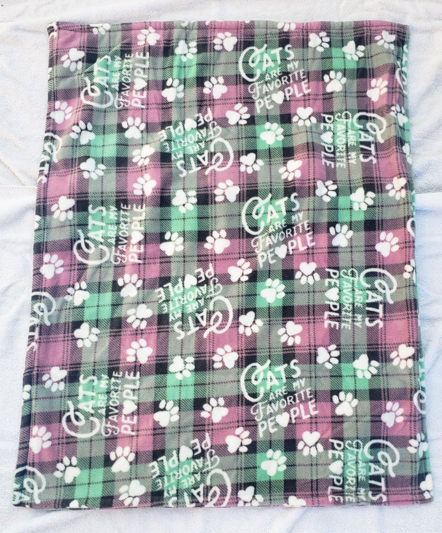 Cats Are My Favorite People 34x27 inch Pet Lap Couch Blanket for Dogs, Cats, Rabbits, and other pets
