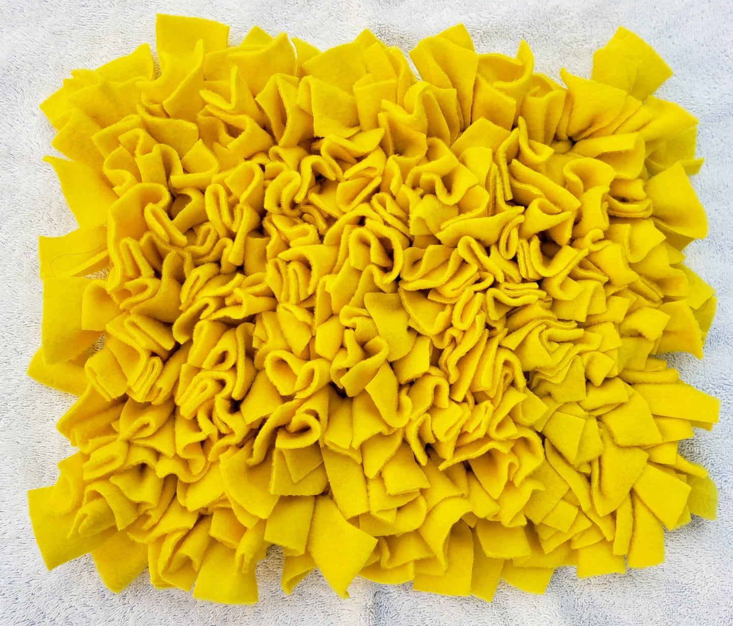 Small 9x12 Yellow Snuffle Mat Rooting Rug Canine Pet Dog Pig Rabbit Guinea Pig Rat Enrichment Interactive Toy Foraging Nose Work READY TO SHIP