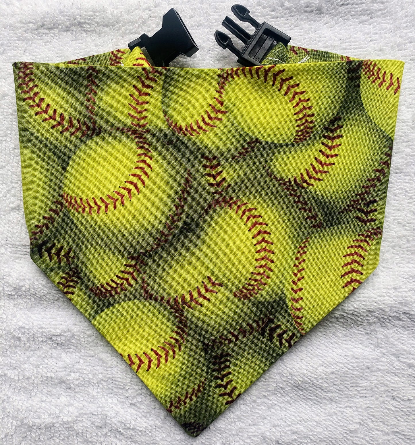 Clip on Dog Bandana With Buckle Pet Cat Bandanna Softballs Handmade to Order