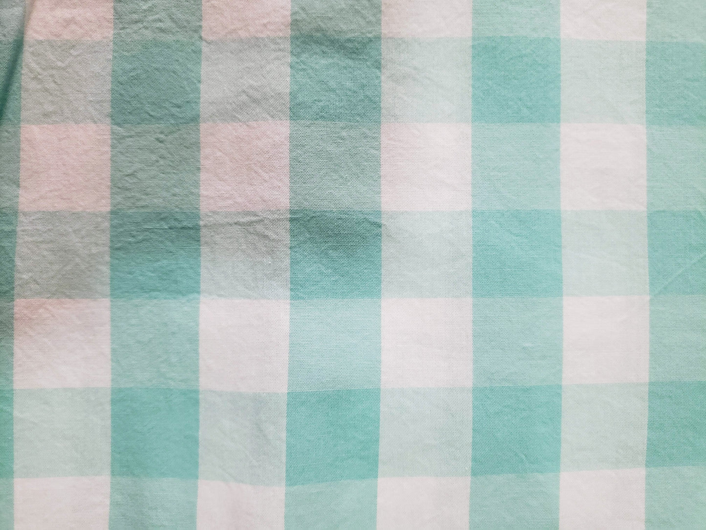 Clip on Dog Bandana With Buckle Pet Cat Bandanna Robin's Egg Blue Teal Turquoise Large One Inch Buffalo Plaid Check Gingham Handmade to Order