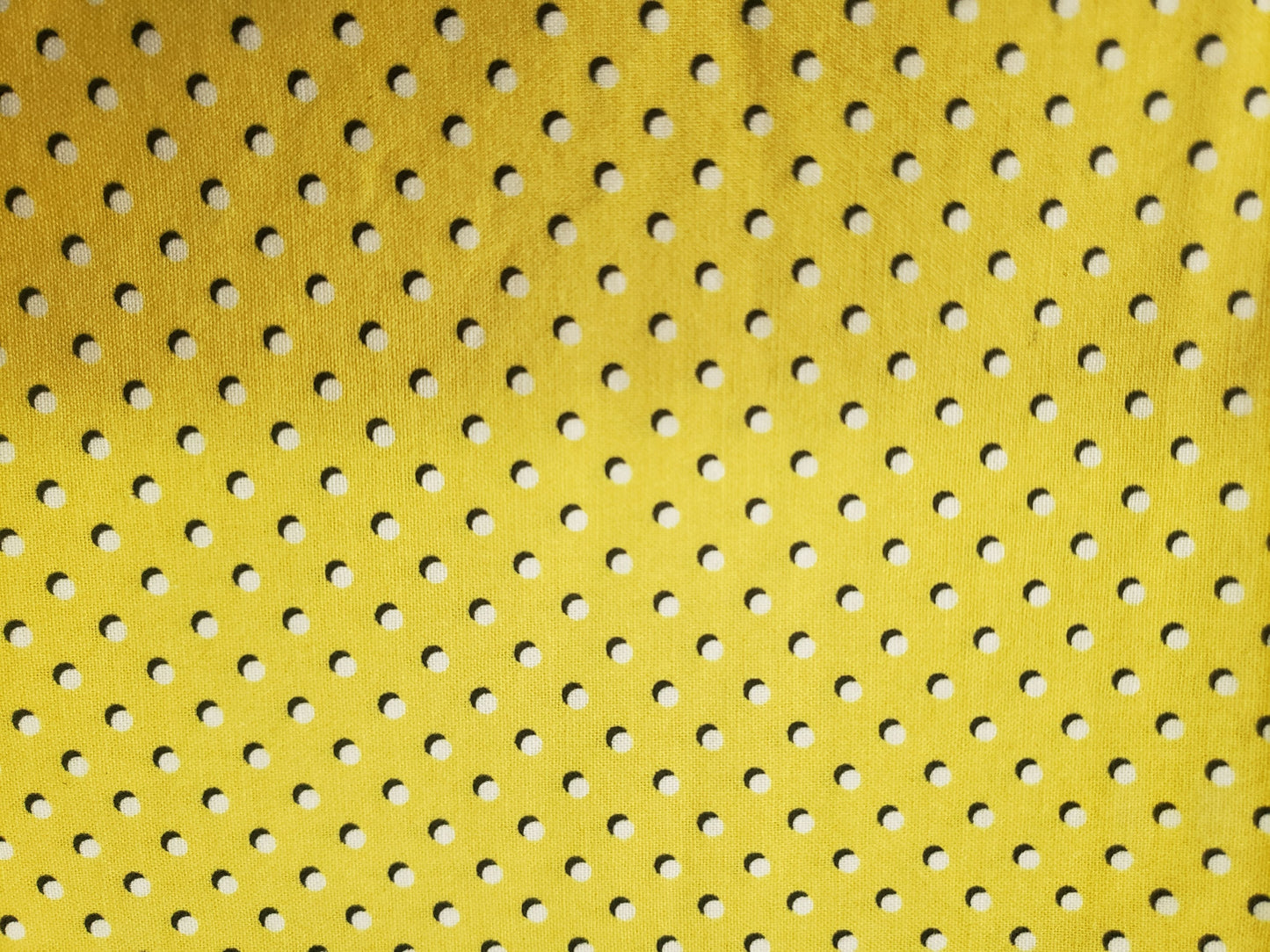 Clip on Dog Bandana With Buckle Pet Cat Bandanna Yellow & White 3D Dots Handmade to Order
