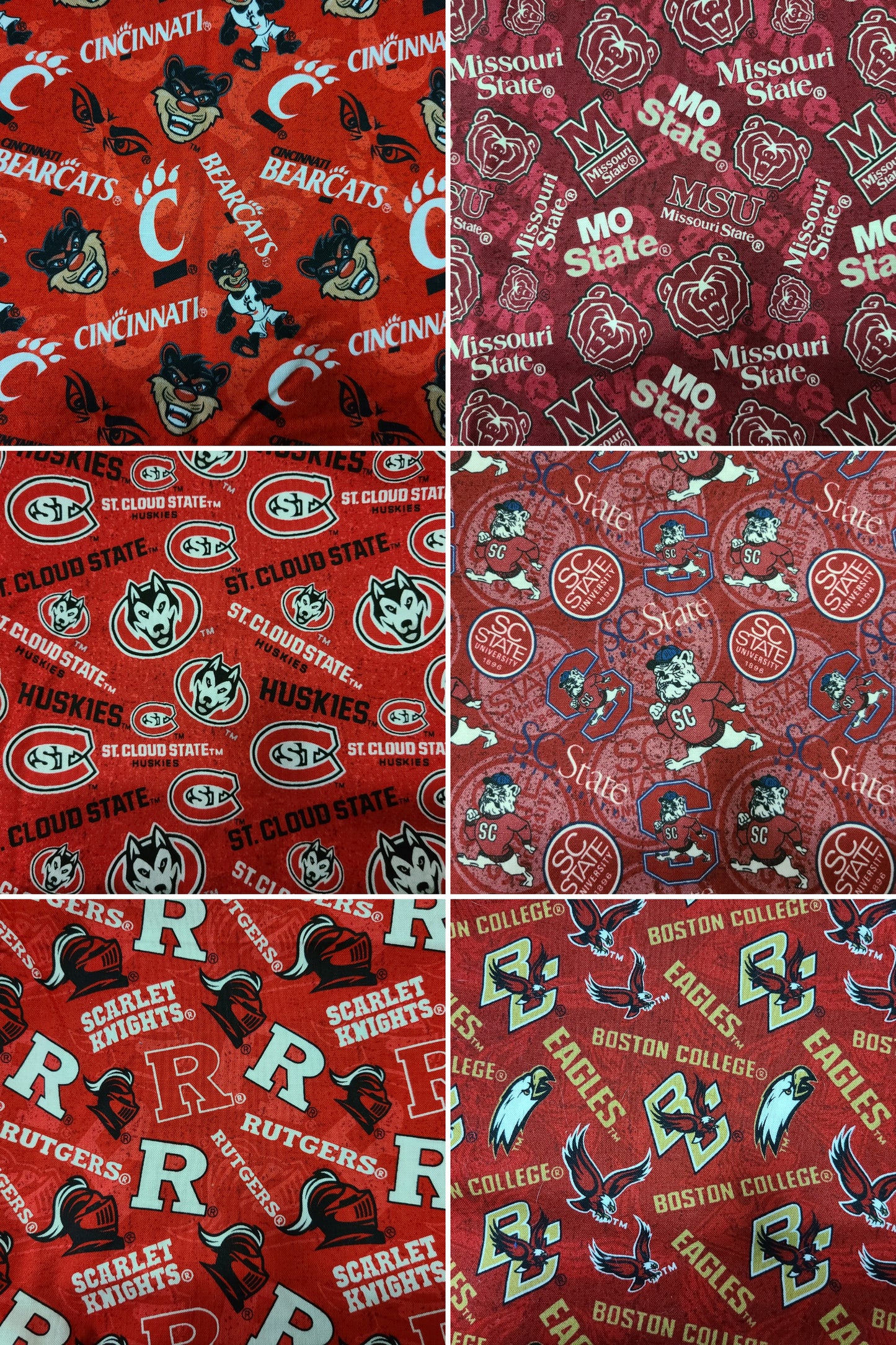 Request Your College, University, or School Fabric MESSAGE ME Clip on Dog Bandana With Buckle Pet Cat Bandanna Scarf ncaa Handmade to Order