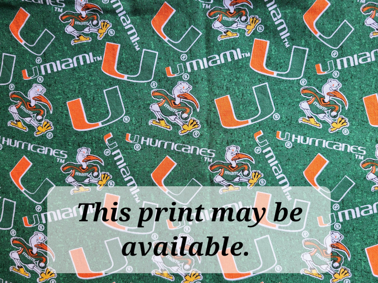 University of MIAMI HURRICANES Clip on Dog Bandana With Buckle Pet Cat Bandanna Scarf ncaa Handmade to Order