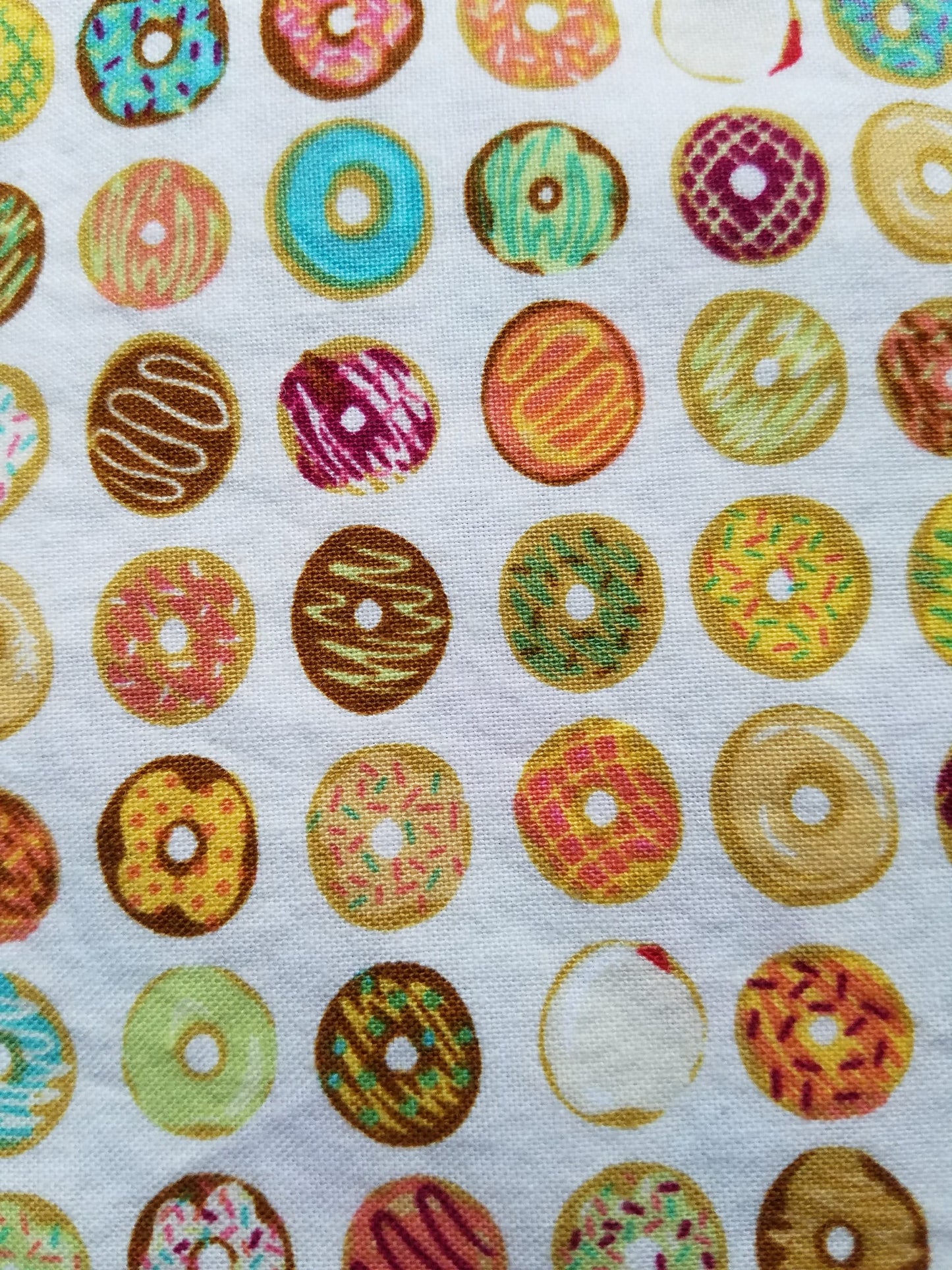 Clip on Dog Bandana With Buckle Pet Cat Bandanna Scarf Multi-Colored Pastels Sweets Donuts Handmade to Order