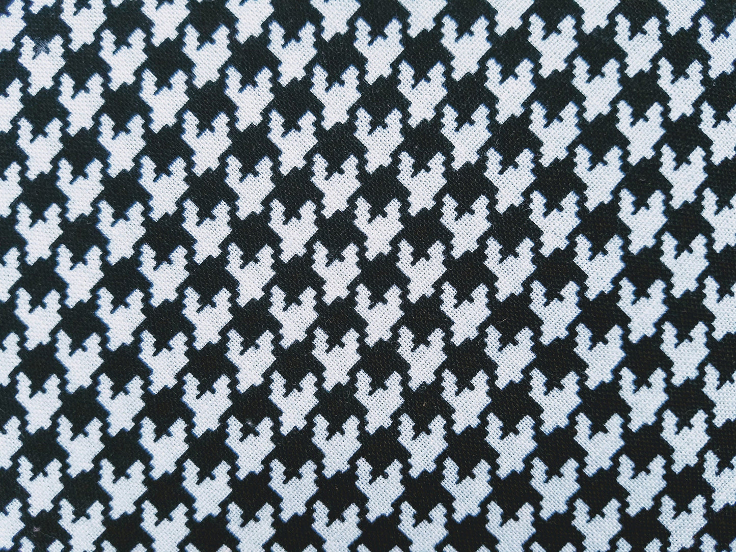 Clip on Dog Bandana With Buckle Pet Cat Bandanna Scarf Trendy Black & White Houndstooth Handmade to Order