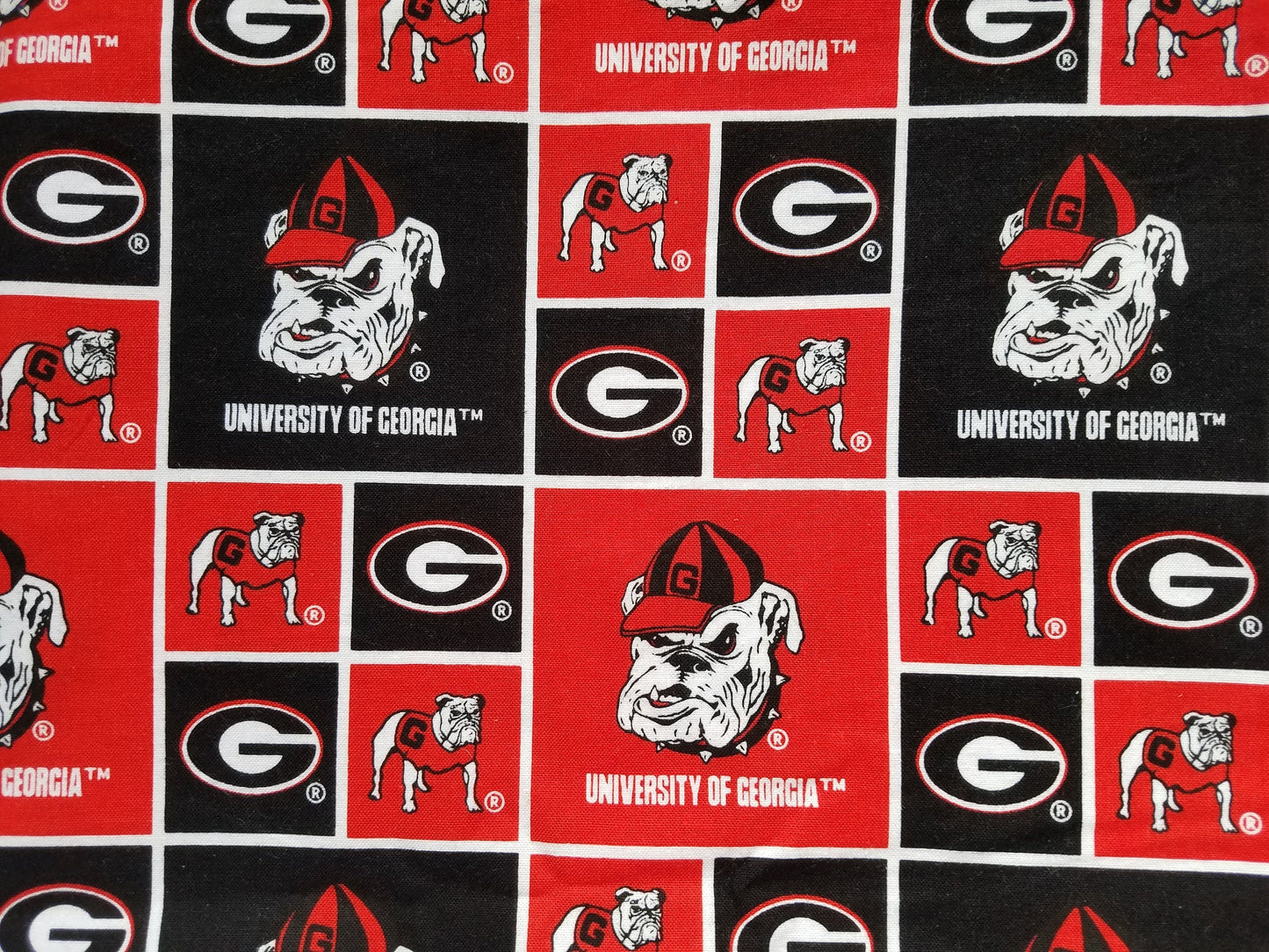 Clip on Dog Bandana With Buckle Pet Cat Bandanna Scarf University of GEORGIA BULLDOGS ncaa uga Handmade to Order