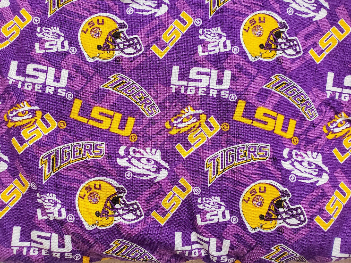Louisiana State University LSU Tigers Purple Clip on Dog Bandana With Buckle Pet Cat Bandanna Scarf ncaa Handmade to Order