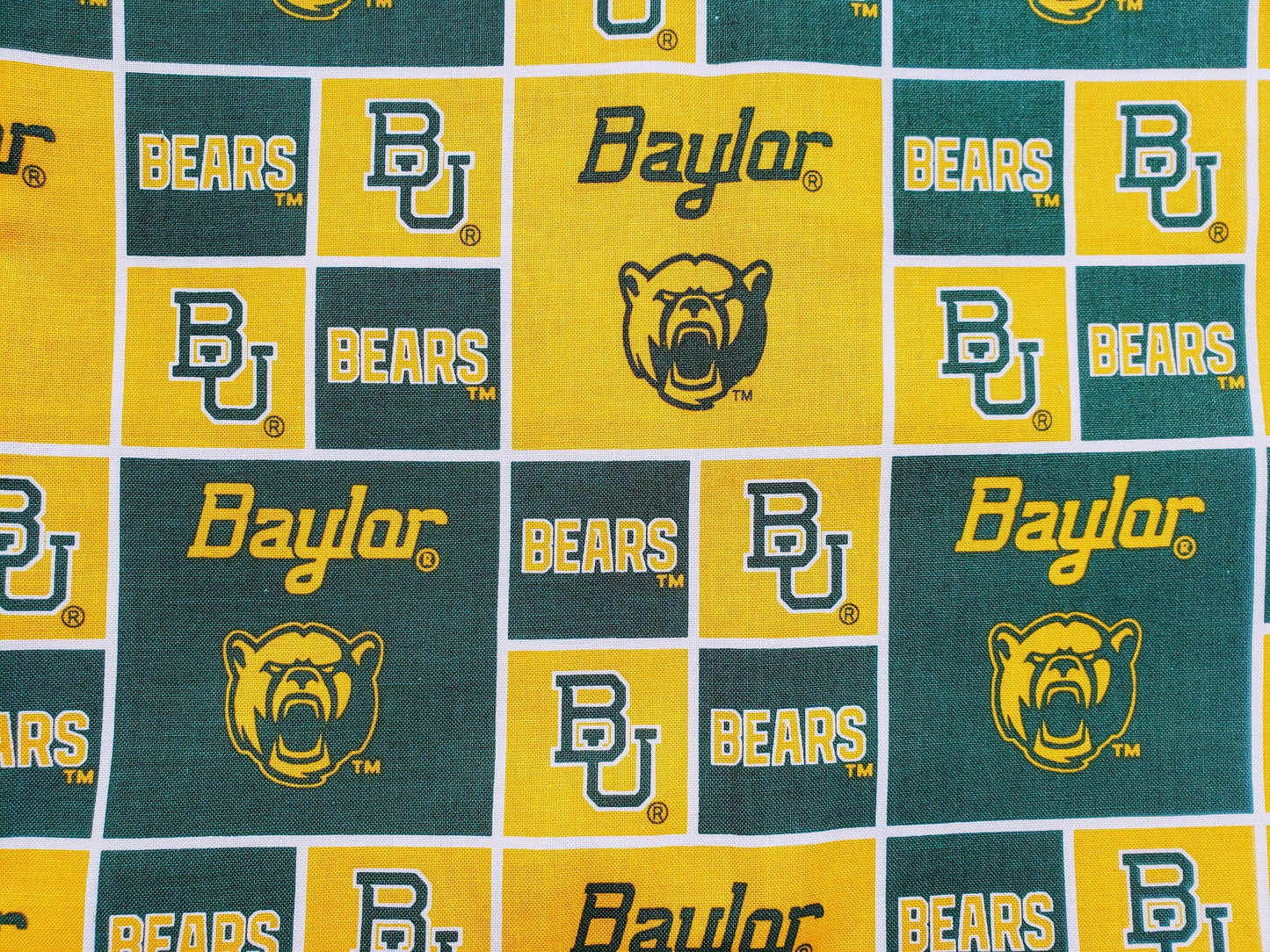 Baylor University Bears Clip on Dog Bandana With Buckle Pet Cat Bandanna Scarf ncaa Handmade to Order