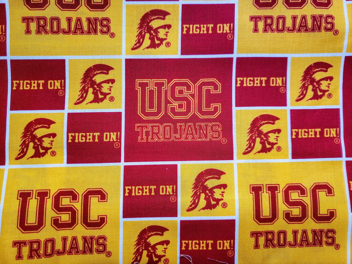 Clip on Dog Bandana With Buckle Pet Cat Bandanna Scarf University of Southern California TROJANS ncaa usc Handmade to Order
