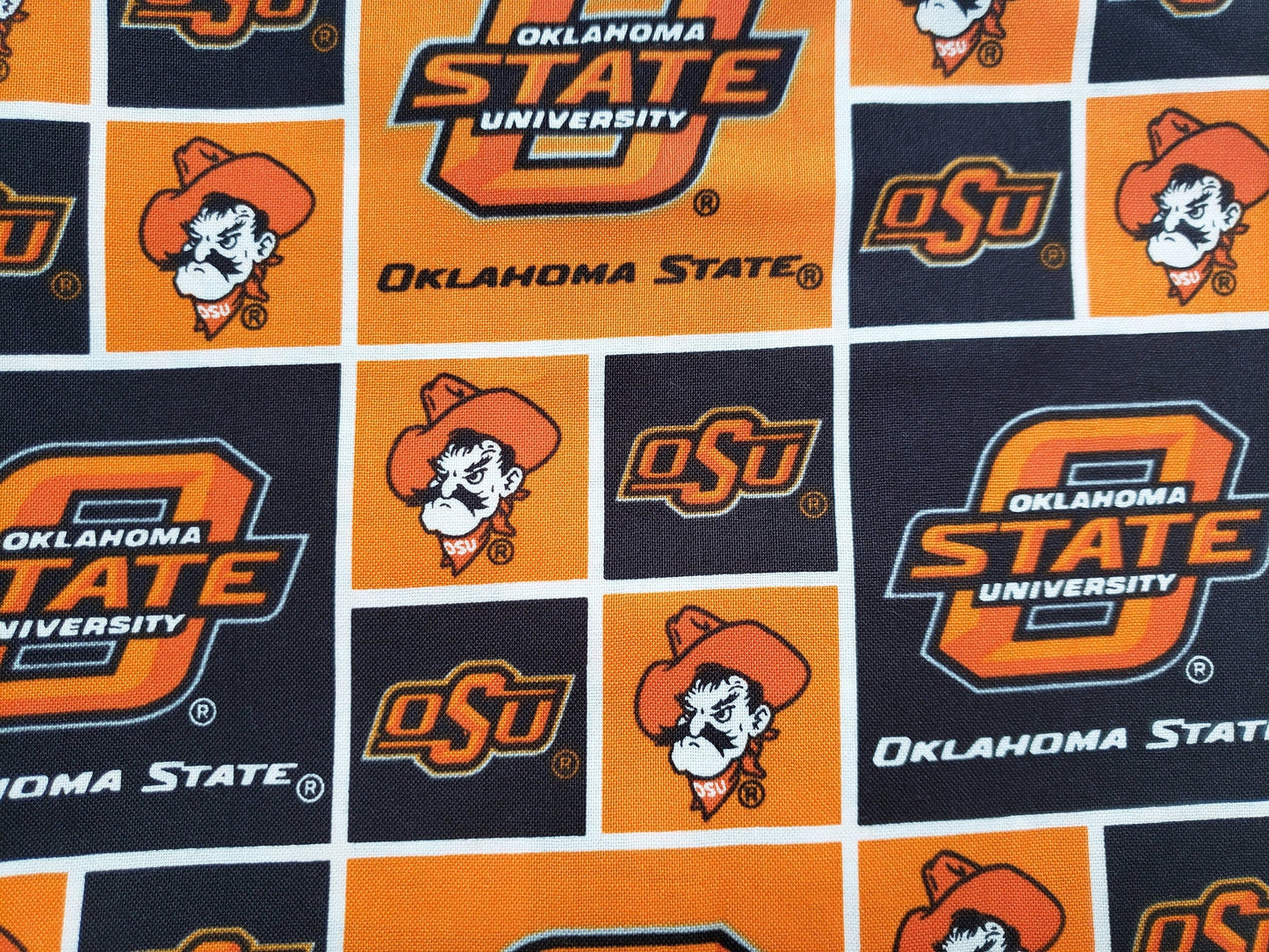 Oklahoma State University OSU Cowboys Clip on Dog Bandana With Buckle Pet Cat Bandanna Scarf ncaa Handmade to Order
