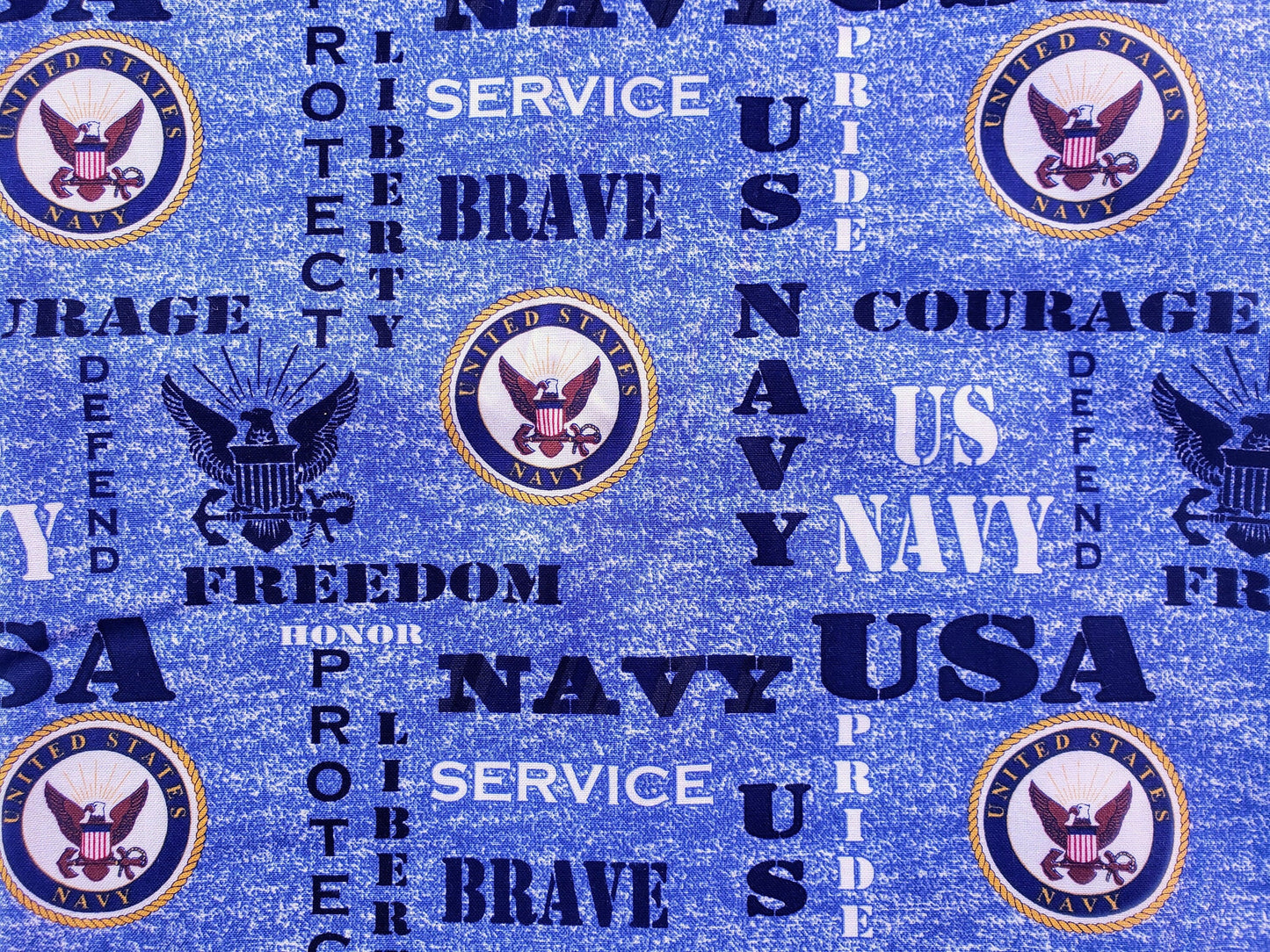 Clip on Dog Bandana With Buckle Pet Cat Bandanna Scarf US NAVY Hero Military Inspired Heather Blue Patriotic Print Handmade to Order