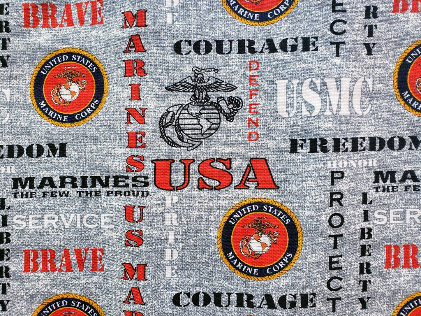 US MARINES Hero Military Inspired Patriotic Clip on Dog Bandana With Buckle Pet Cat Bandanna Handmade to Order