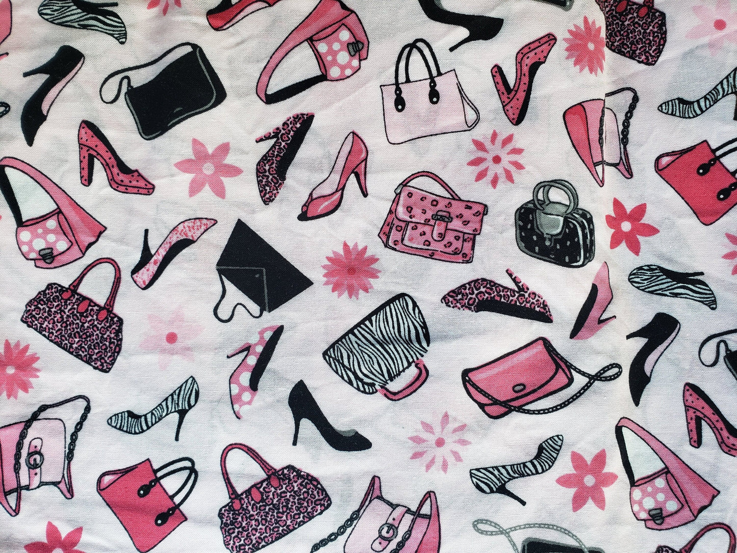 Clip on Dog Bandana With Buckle Pet Cat Bandanna Scarf Pink Purses and Shoes SHOP til YOU DROP Fun Print Handmade to Order