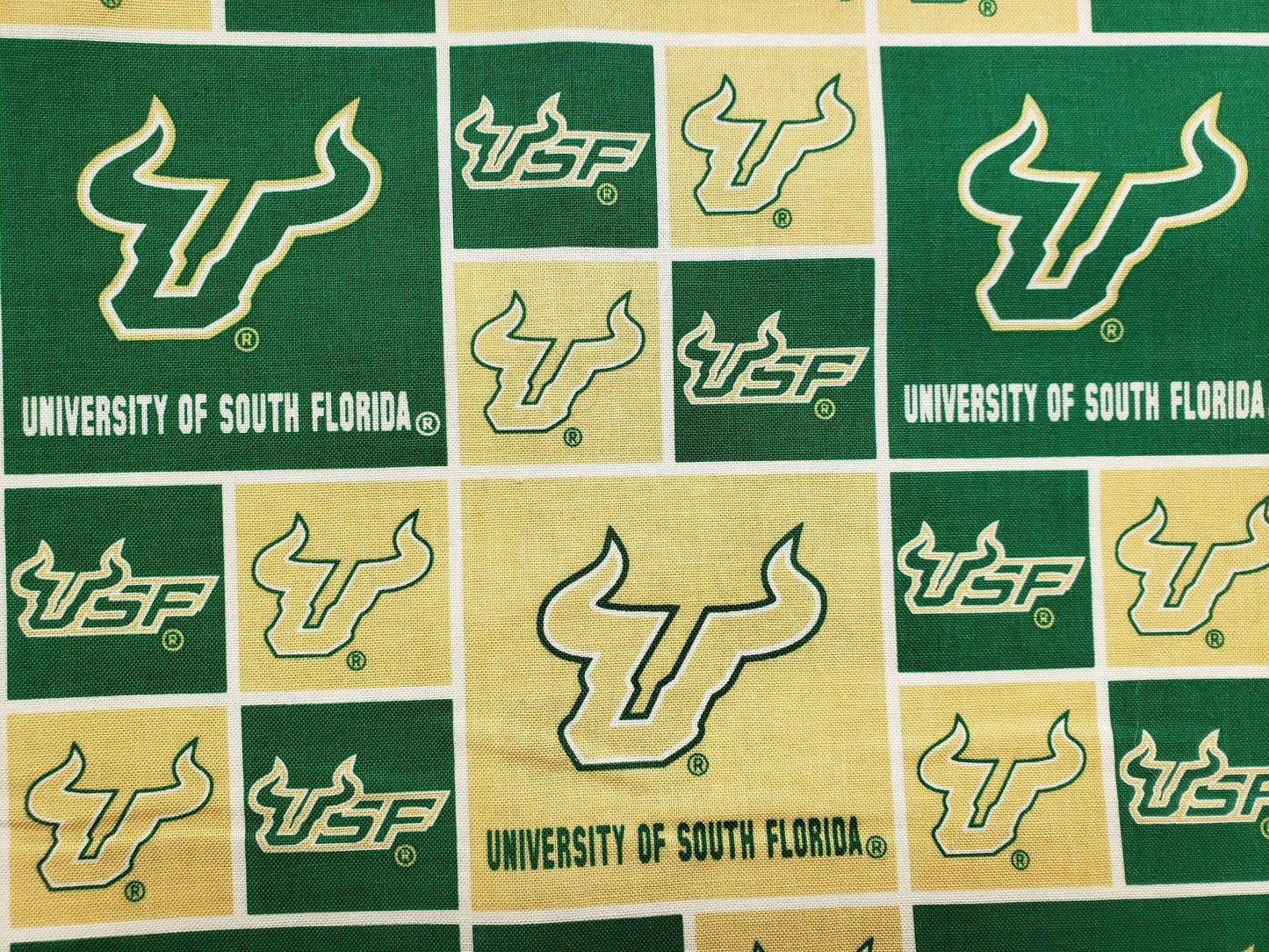 University of South Florida USF Bulls Clip on Dog Bandana With Buckle Pet Cat Bandanna Scarf ncaa Handmade to Order