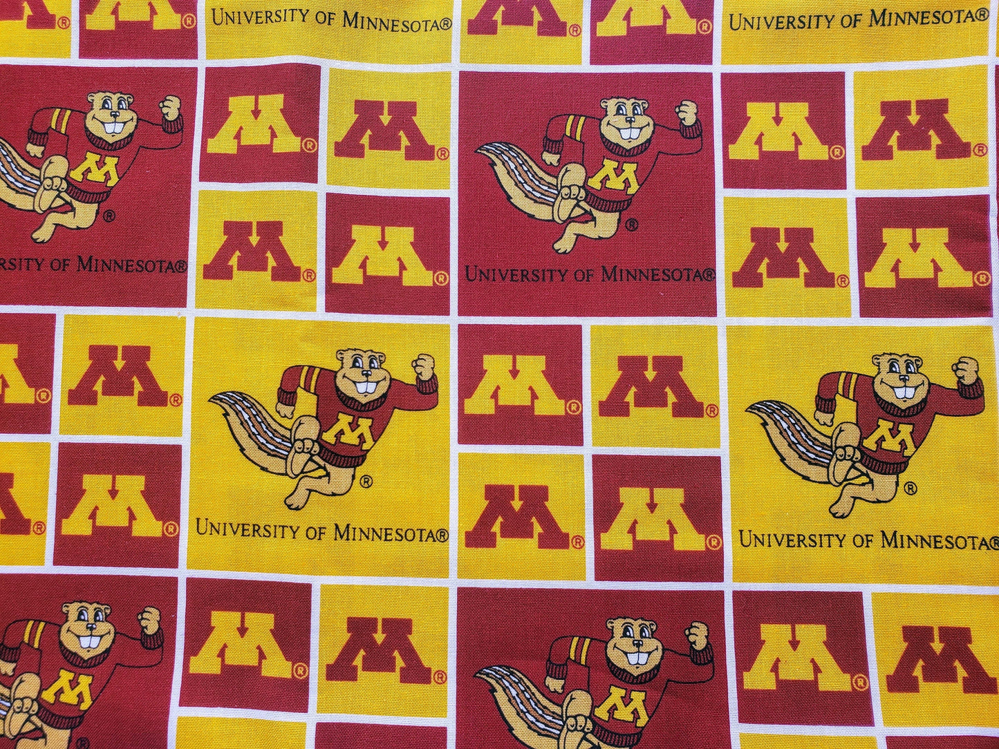 Clip on Dog Bandana With Buckle Pet Cat Bandanna Scarf University of Minnesota Golden Gophers ncaa um Handmade to Order