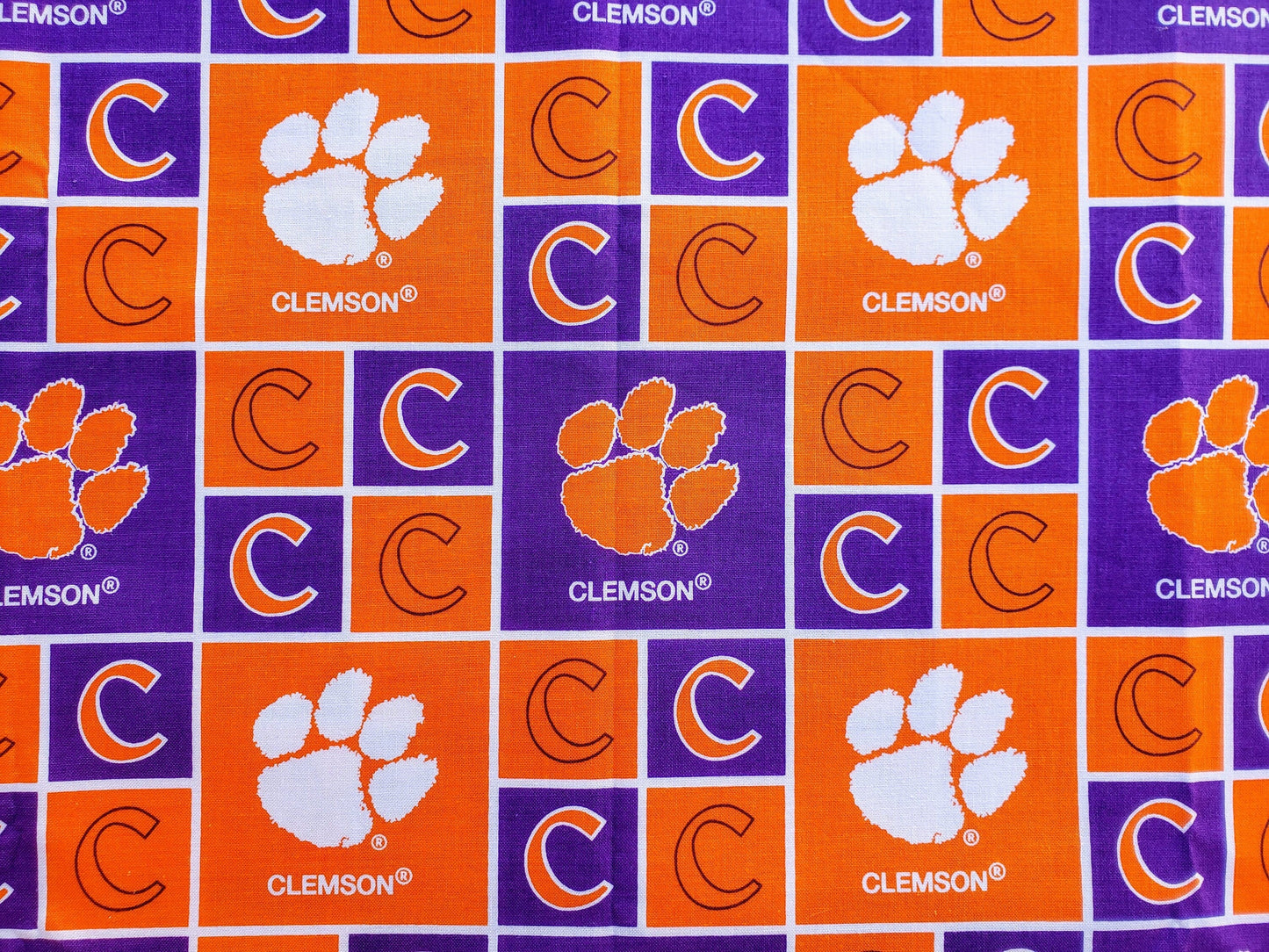 Clip on Dog Bandana With Buckle Pet Cat Bandanna Scarf Orange Clemson University Tigers ncaa cu Handmade to Order