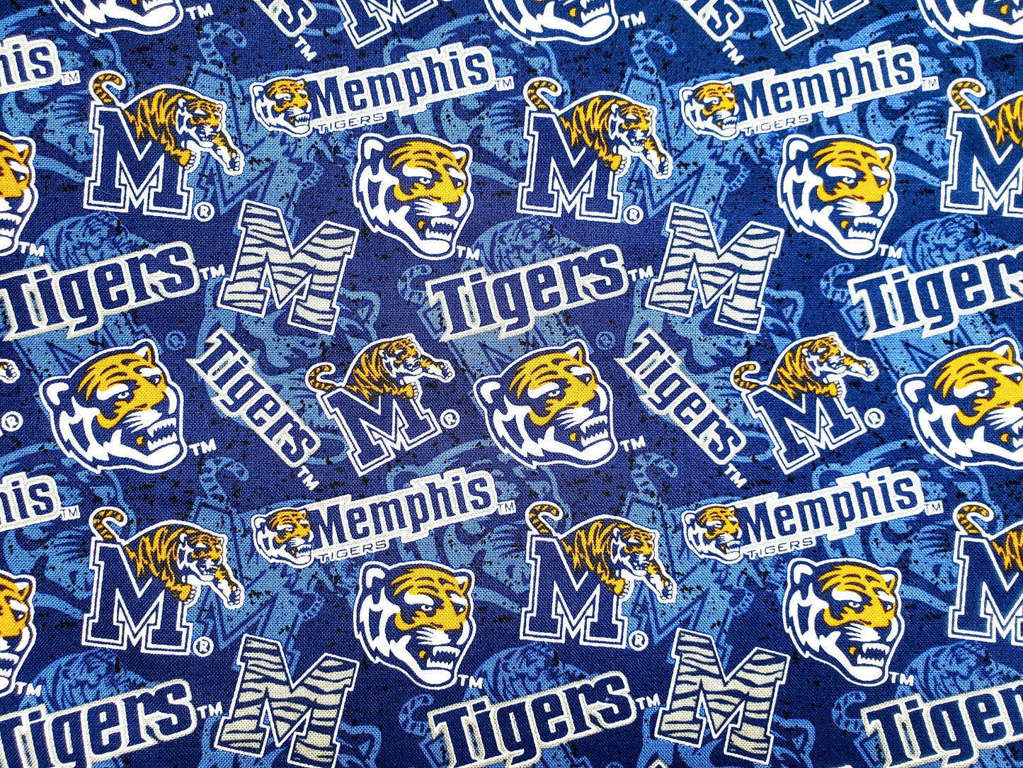 Clip on Dog Bandana With Buckle Pet Cat Bandanna Scarf University of Memphis Tigers ncaa um Handmade to Order