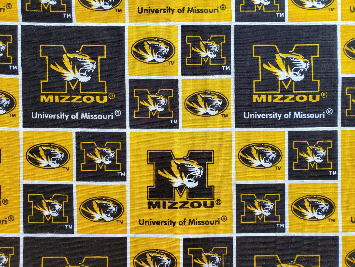 Clip on Dog Bandana With Buckle Pet Cat Bandanna Scarf University of Missouri Tigers ncaa um Handmade to Order