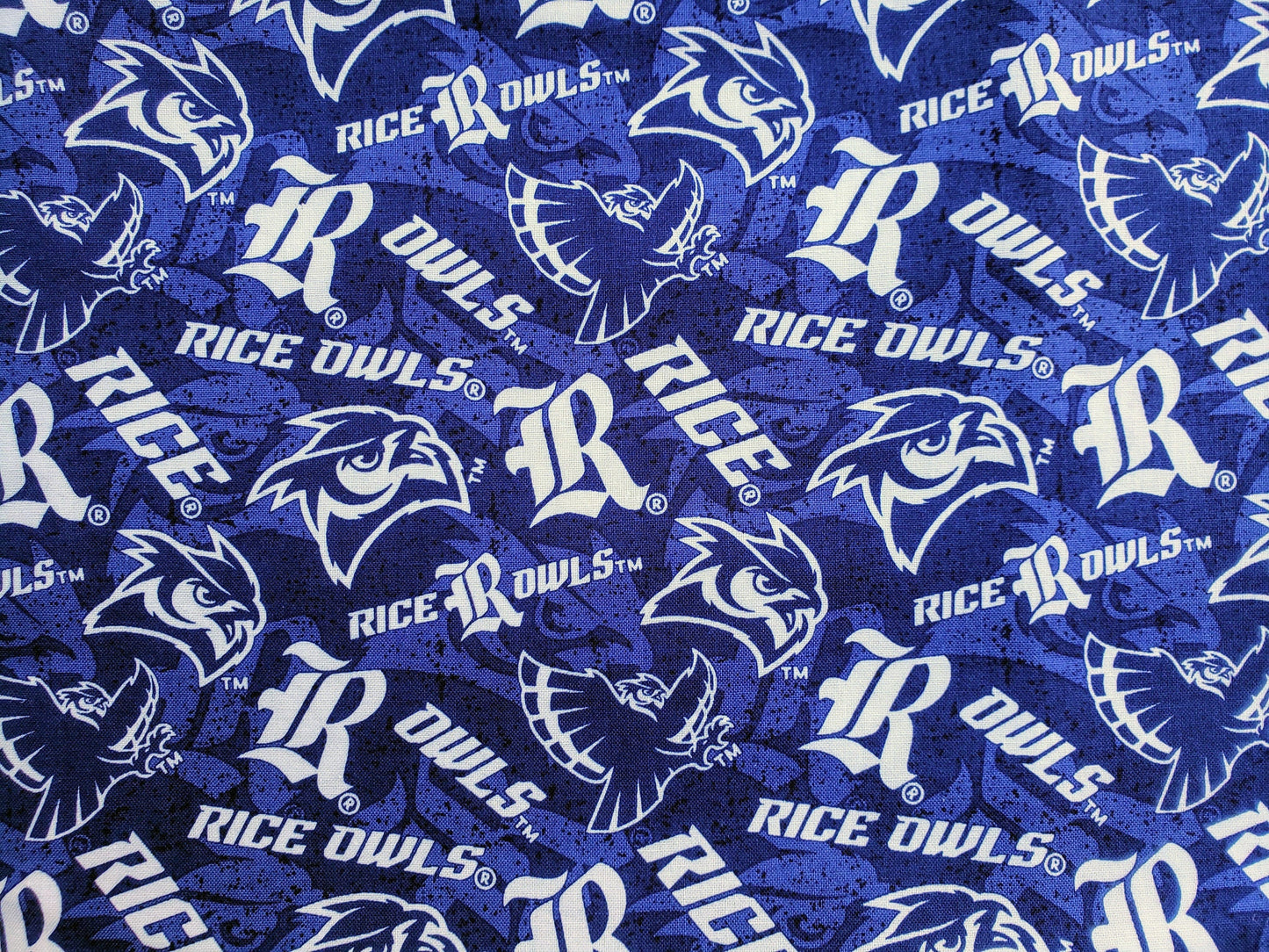 Clip on Dog Bandana With Buckle Pet Cat Bandanna Scarf Rice University Owls ncaa ru Handmade to Order