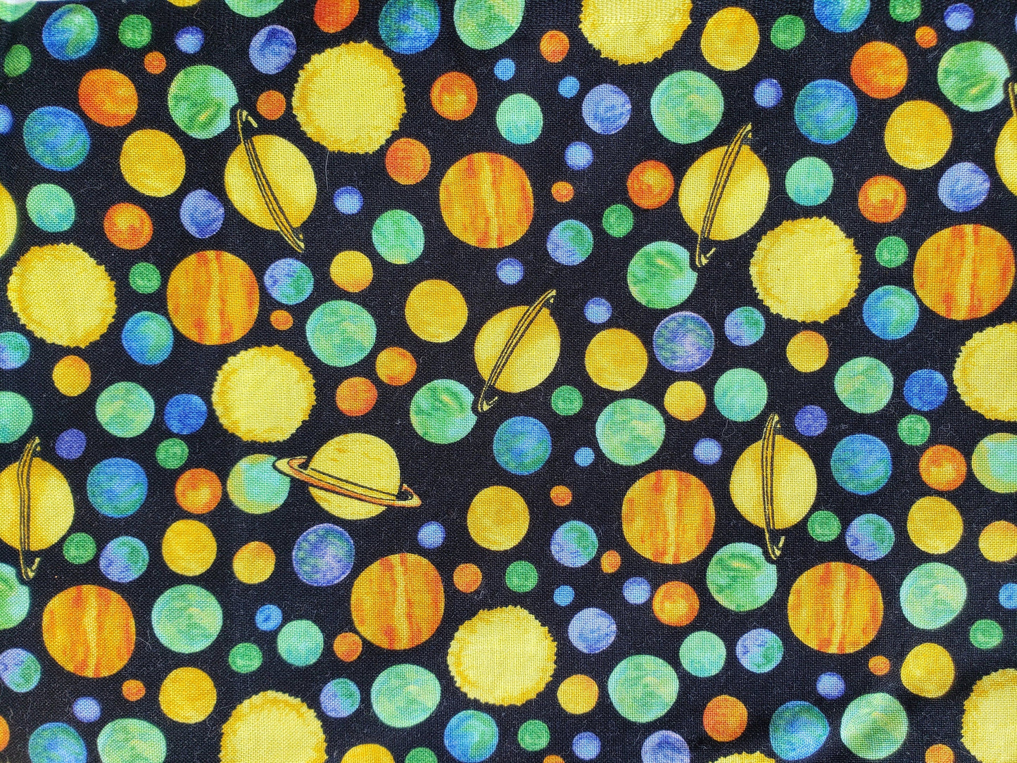 Clip on Dog Bandana With Buckle Pet Cat Bandanna Scarf Solar System Deep Outer Space Sun Planets Science Stars Handmade to Order