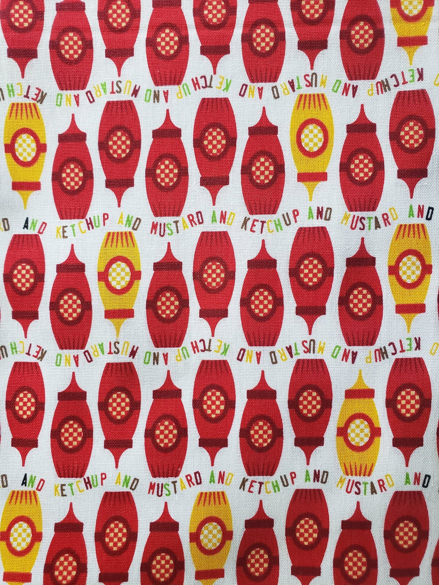 Clip on Dog Bandana With Buckle Pet Cat Bandanna Scarf Mustard Ketchup Hotdogs Hamburgers Grilling BBQ Picnic Handmade to Order