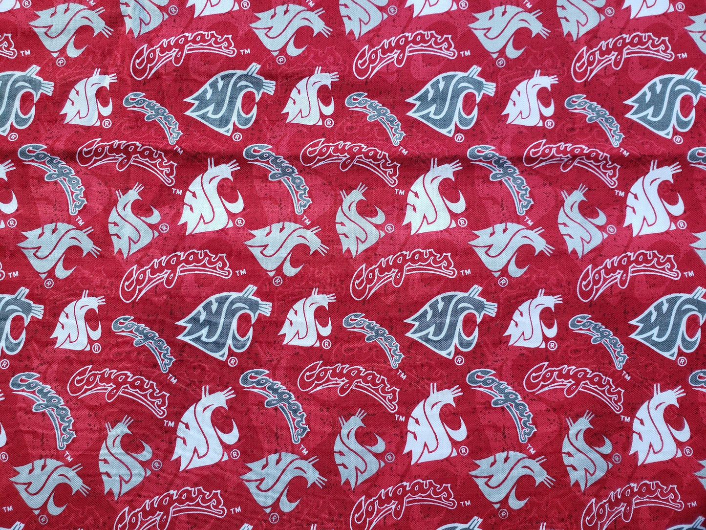 WASHINGTON STATE University WSU COUGARS Clip on Dog Bandana With Buckle Pet Cat Bandanna Scarf ncaa Handmade to Order