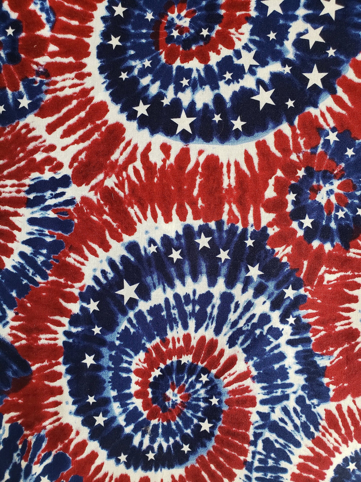 Clip on Dog Bandana With Buckle Pet Cat Bandanna Scarf Red White & Blue Patriotic Tie Dye Stars Americana Handmade to Order