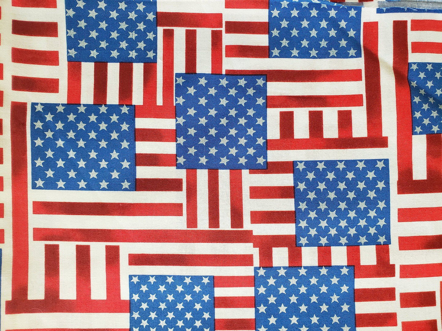 Clip on Dog Bandana With Buckle Pet Cat Bandanna Scarf Red White & Blue Patriotic USA Flags Americana Handmade to Order