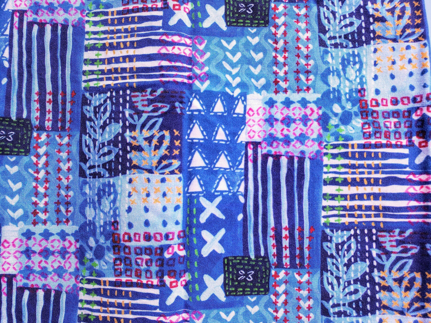 Clip on Dog Bandana With Buckle Pet Cat Bandanna Scarf Purple Blue Patchwork Crazy Fun Summer Doodles Bandana Handmade to Order
