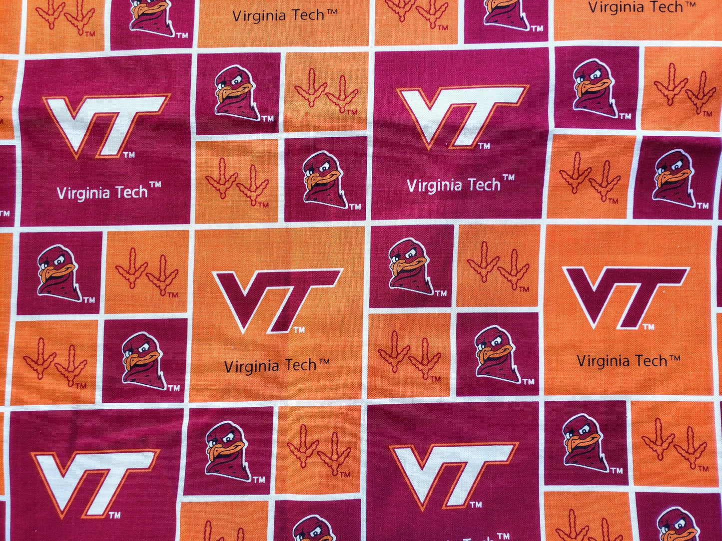 Clip on Dog Bandana With Buckle Pet Cat Bandanna Scarf VIRGINIA TECH University Hokies ncaa vtu Handmade to Order