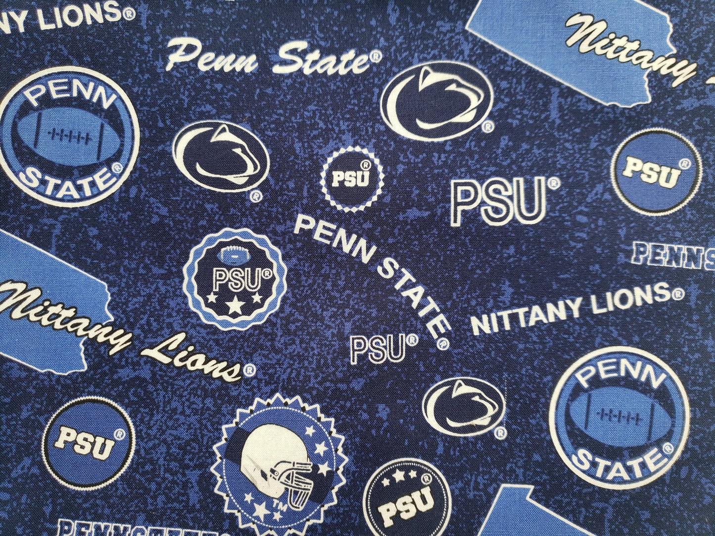 Clip on Dog Bandana With Buckle Pet Cat Bandanna Scarf PENN STATE University Nittany LIONS ncaa psu Handmade to Order