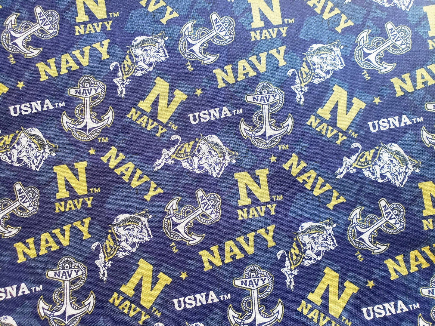 Navy US NAVAL ACADEMY USNA Midshipmen Mids Clip on Dog Bandana With Buckle Pet Cat Bandanna Scarf ncaa Handmade to Order