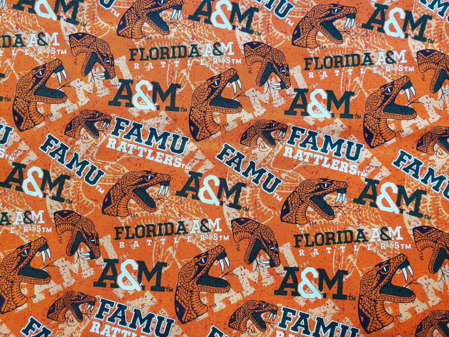 Clip on Dog Bandana With Buckle Pet Cat Bandanna Scarf FLORIDA A&M University RATTLERS ncaa fam Handmade to Order