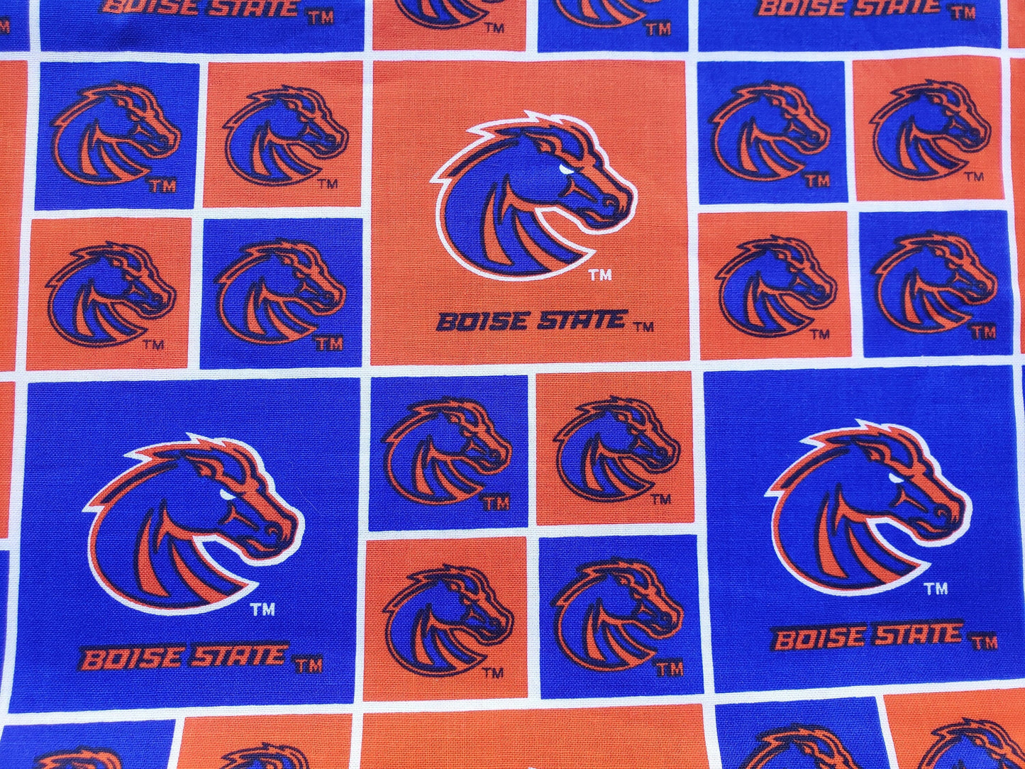 BOISE STATE University BSU BRONCOS Clip on Dog Bandana With Buckle Pet Cat Bandanna Scarf ncaa Handmade to Order