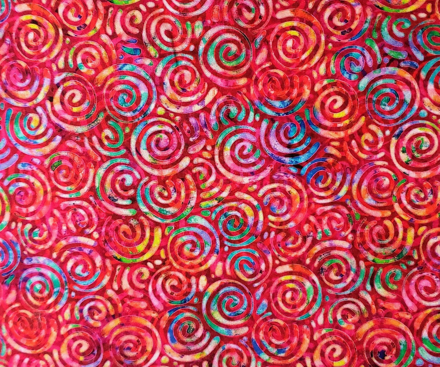 Clip on Dog Bandana With Buckle Pet Cat Bandanna Scarf MAGENTA Pantone 2023 Color of the Year Spirals Colorful Handmade to Order