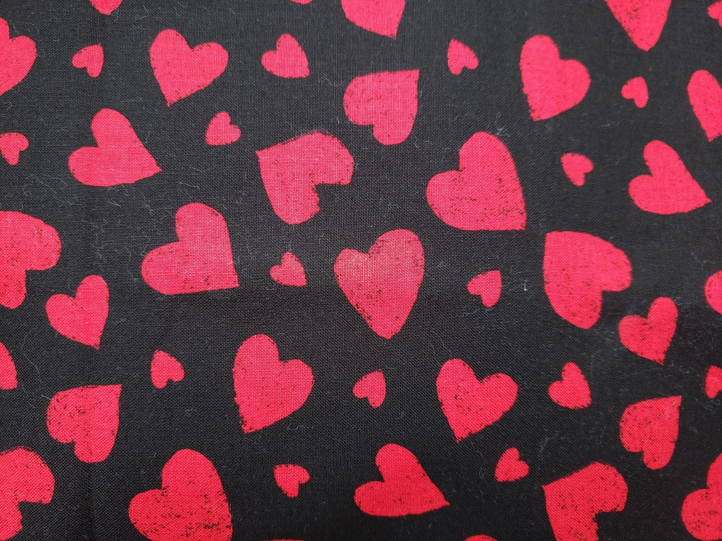 Clip on Dog Bandana With Buckle Pet Cat Bandanna Scarf Red Hearts on Black Valentine's Day Love Handmade to Order