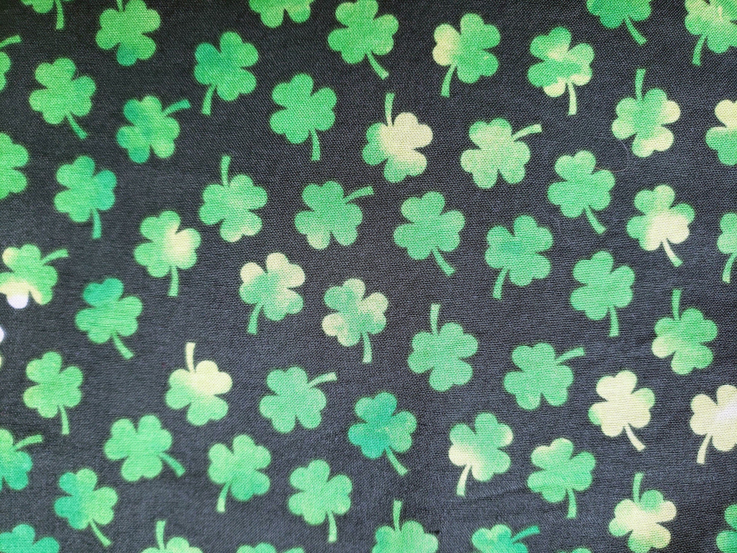 Lucky Shamrocks St Patrick's Day Clip on Dog Bandana With Buckle Pet Cat Bandanna Handmade to Order