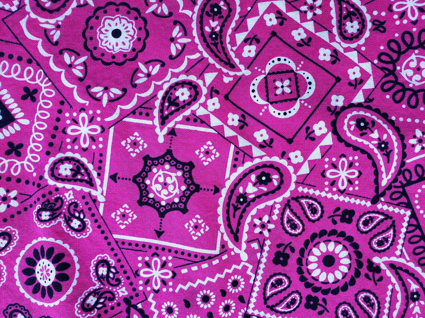 Clip on Dog Bandana With Buckle Pet Cat Bandanna Scarf Classic Pink Magenta Western Cowboy Cowgirl Bandana Handmade to Order