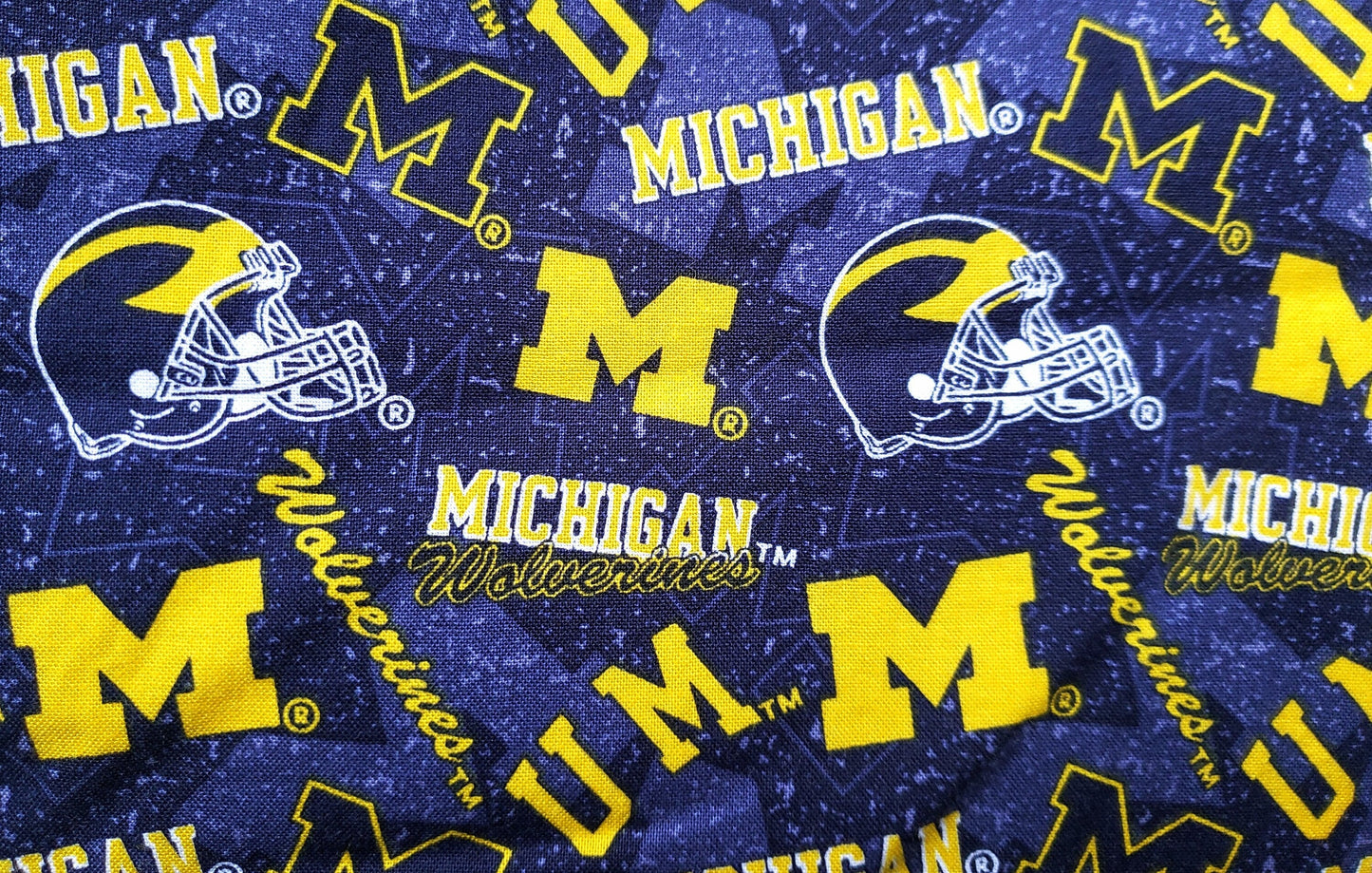 Clip on Dog Bandana With Buckle Pet Cat Bandanna Scarf University of Michigan Wolverines ncaa um Handmade to Order