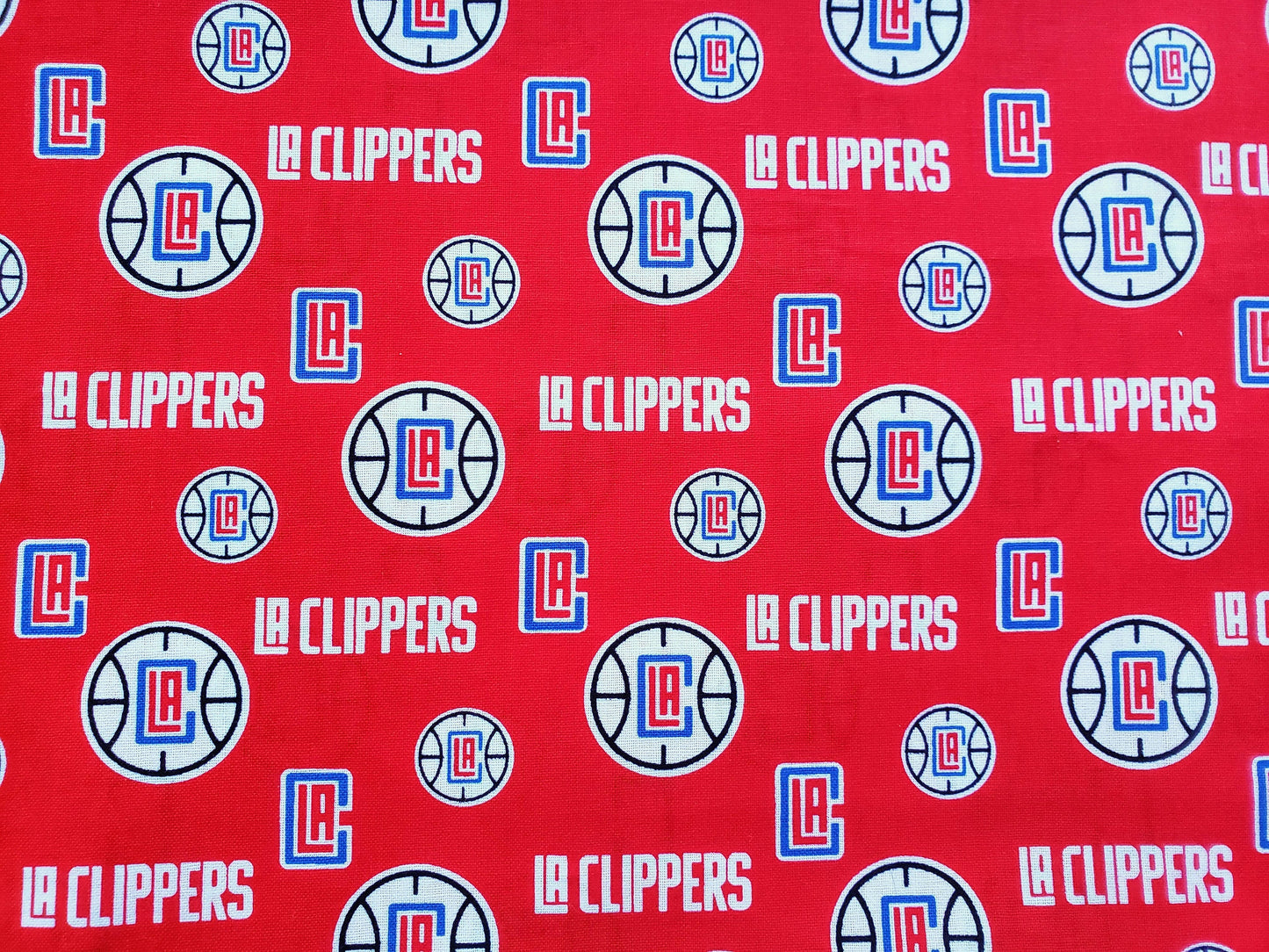 Clip on Dog Bandana With Buckle Pet Cat Bandanna Scarf Los Angeles LA CLIPPERS basketball nba Print Handmade to Order