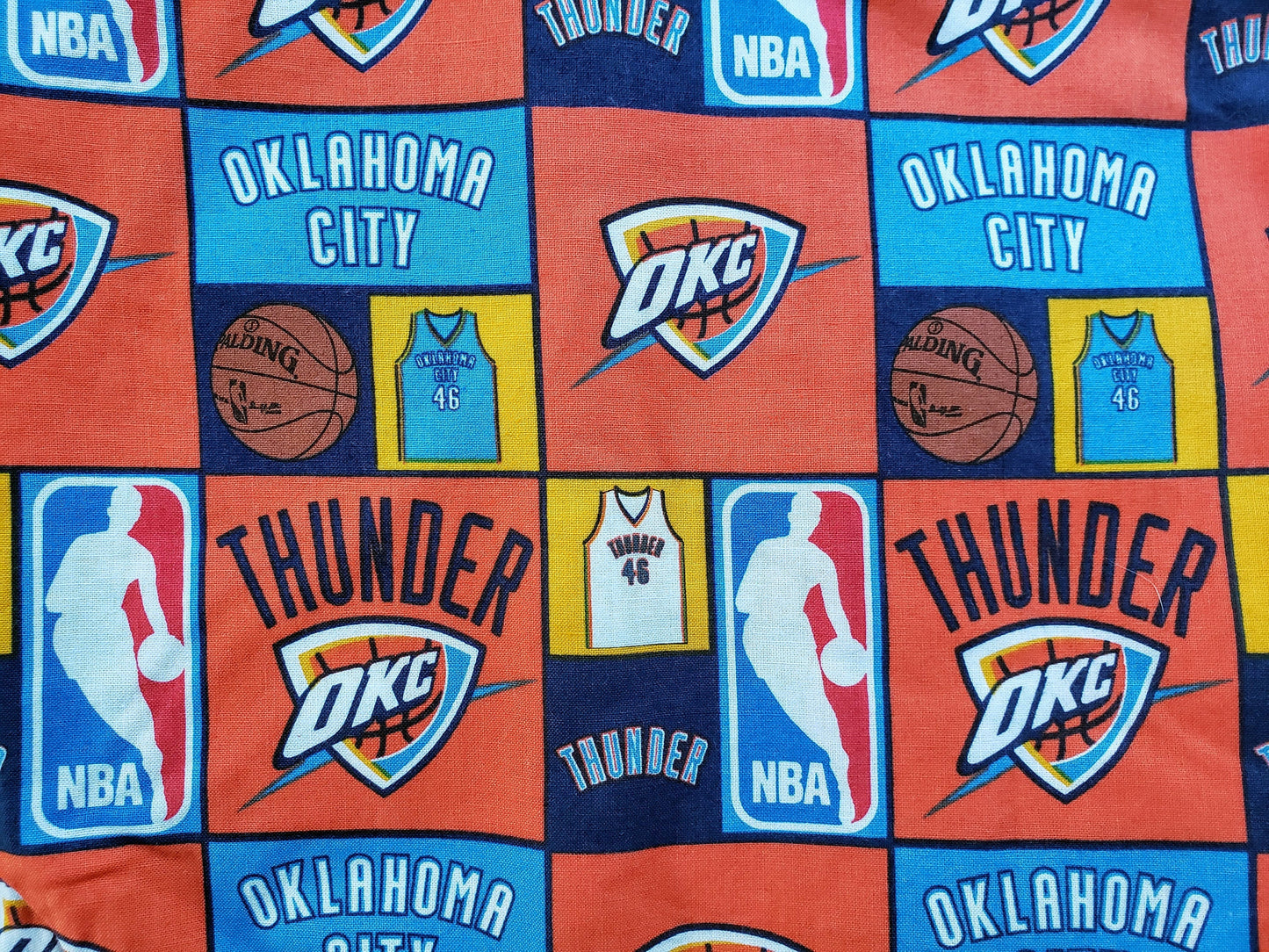 Oklahoma City OK CITY THUNDER basketball nba Print Clip on Dog Bandana With Buckle Pet Cat Bandanna Scarf Handmade to Order